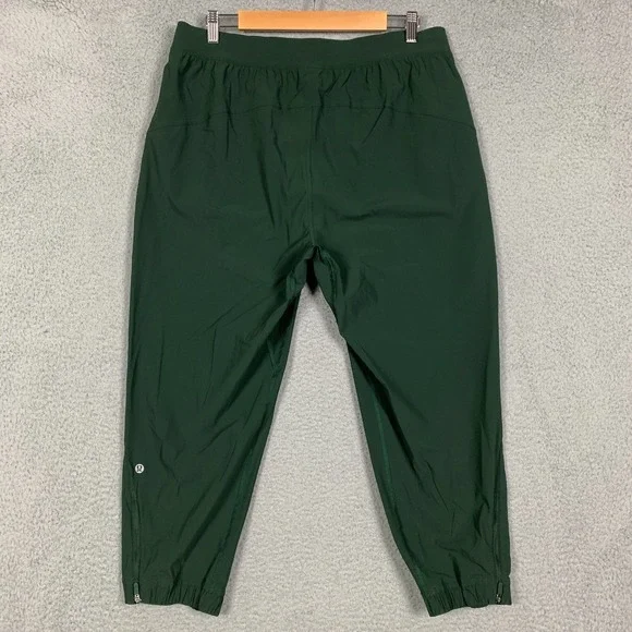 Lululemon Adapted State Jogger Women's 12 Everglade Green High-Rise Crop Gym Run - Picture 6 of 9